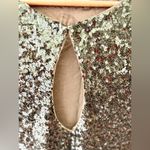 Alice + Olivia Green Sequin Short Sleeve Mini Dress Size S Photo 6