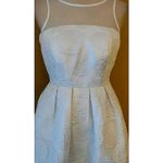 Chi Chi London White & Silver Rose Jacquard Wedding Gown Maxi Dress by Minuet from Modcloth NEW Photo 1