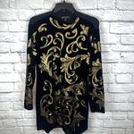 INC International Concepts Women's Gold & Black Sweater Dress Mob Wife Size XL Photo 10