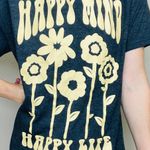 Modern Lux Grey Happy Mind Happy Life Floral Graphic Tee Photo 1