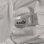 ANDIE  Cove Top Pool Blue Gingham Plaid Swimwear Bathing Suit Separates L New Photo 3