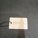 Piper  K | Bangle Set (3) ~ Gold & Marbled Navy and Sky Blue Photo 2