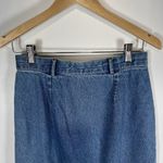 British Khaki Y2K Vtg 90s ROBERT LIGHTON Long Pencil Blue Denim Jean Skirt Sz 8 Photo 1