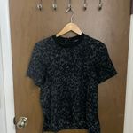 Madewell Ink Spot Leopard Silk Front Row Blouse Photo 3