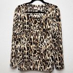 Chico's  Animal Print Womens Top Medium Stretch Feminine Chic Elegant Classic Photo 0