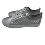 Easy Spirit  Size 6.5‎ W Women Sneaker Silver Synthetic Wide Width Lace Up NWOB Photo 2