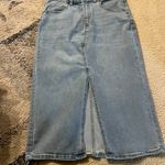 OAT light denim midi skirt 6 Blue Photo 1