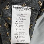 Motel Zodiac Print Black Slip Dress Small Celestial Stars Gold Symbols Viscose S Photo 5