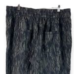 Women’s Joggers Elastic Tie Waist Athletic Casual Green Black Print Size XL Photo 3