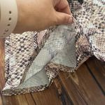 Pretty Little Thing Snakeskin Print Ruched Tie Waist Shorts Sz 6 Photo 8