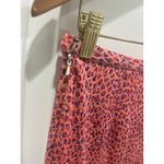 Diane Von Furstenberg  Pink Leopard Skirt 100% Silk Sz 4 Photo 4