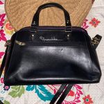 Anuschka LEOPARD WILDFLOWER Genuine Black Leather Crossbody + Handle Purse NWOT Photo 3