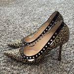 Jimmy Choo  Animal Print Heels with Black Accents Photo 6