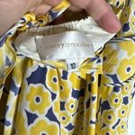 corey‎ lynn calter 10 Yellow Floral Halter Maxi Silk Dress CP0492 Photo 4