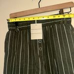 NWT ISLE & ROW Women’s Green & White Striped Shorts Sz 10 Photo 5