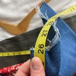 Madewell NWT Cali Denim-Boot Raw Hem Mid Wash Cropped Mini Flair Jeans Size 33 Photo 5