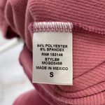 Dual Nature New  Keyhole Rib Velour Dress Mock Neck Long Sleeve Mini Mauve Small Photo 12