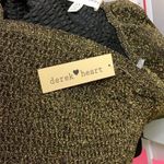 Derek Heart  2X Bandeau Gold Metallic Jumpsuit 70s Disco Style Women Tapered Leg Photo 2