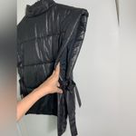 Pilcro   by Anthropologie, Black Puffer Vest, open side tie, one size fits all Photo 7
