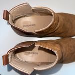 Maurice's Alora Cognac Brown Side Slit Contrast Ankle Boots Photo 9