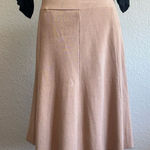 Alfani  Tan Flared Skater Rayon Skirt XL Photo 0