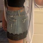 GRLFRND  Claudia Denim Minu Skirt Baby Come Back/ Added Lace Photo 10