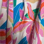 Lane Bryant  White Pink Green Tropical Floral Print Plus Size Skirt Photo 5