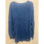 Pink republic  Womens Blue Long Sleeve V Neck Knit‎ Sweater Size M Photo 5