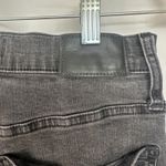 Madewell Stovepipe Jeans Women 29 Black Wash High Rise Raw Hem Denim StraighEg Photo 9