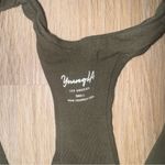 YoungLA Olive Green Racerback Sports Bra Photo 1
