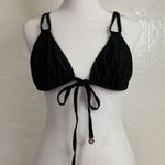 MINKPINK  Cross My Heart String Bikini Swim Triangle Top Strappy Black Size Small Photo 3