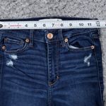 Abercrombie & Fitch Abercrombie High Rise Super Skinny Jeans Size 0 25 x 31 Dark Wash Blue Stretch Photo 6