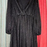 SheIn Black Sparkle Long Sleeve Dress Photo 0