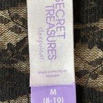 secret treasures Sleepwear women's medium 8-10 black lace lingerie chemise slip Photo 10