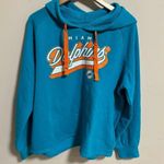 Fanatics  Aqua Miami Dolphins NFL First Contact Raglan Pullover Hoodie- Size XL Photo 0
