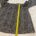 Mud Pie  black white striped off shoulder blouse top shirt womans small Photo 3