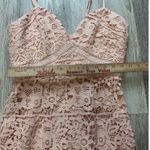 Revolve X Lumiér Lace Midi Dress Cocktail Party Sleeveless Pink Size S‎ Photo 6