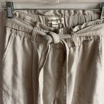 BLANK NYC  Pants Wide Leg Paperbag Waist Beige XS Photo 4