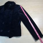 Ralph Lauren Lauren  Navy Velvet Double Breasted Peacoat Jacket Size 10 Photo 8