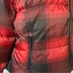 Old Navy  Women's Coat Sz S Buffalo Plaid Red Black‎ Puffer Jacket Photo 5