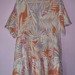 Cynthia Rowley XL 100% Linen Mini Dress Tiered Short Sleeve Photo 0