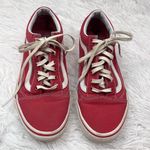 Vans Old Skool Red White Lace Up Sneakers Unisex Men’s 6.5, Women’s 8 Photo 1