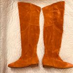 Vegan suede over the knee boots. VGUC Brown Size 7 Photo 1