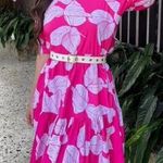 NWT Sun Dress Tropical Print Pink/White Sz XL Short Sleeve Photo 0