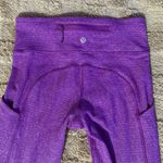 Lululemon RARE Speed Tight IV Rulu Herringbone Violet Full Length Leggings 4 Photo 5