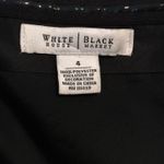 White House | Black Market Black Strapless Floral Print Dress Photo 4