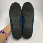 Vivaia Kimberly eco round toe fluffy loafers blue womens size 41 washable casual Photo 7