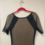 Marc Jacobs Women's Marc New York Grey Tan Colorblock Bodycon Sweater Dress SZ M Photo 5