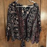 Love Stitch Bohemian Gorgeous V Neck Blouse. Size Small Photo 0