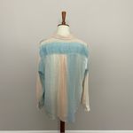Rails Shirt Charli Sunset Gradient Button Down Linen Rayon Rainbow Ombré Sherbet Photo 7
